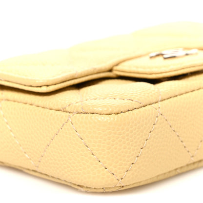 Chanel Caviar Quilted Mini Chain Belt Bag Light Yellow 10 of 12