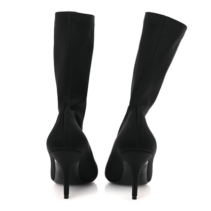 Balenciaga Jersey Crepe Extreme Pointed Toe Knife Booties 36 Black 6 of 9