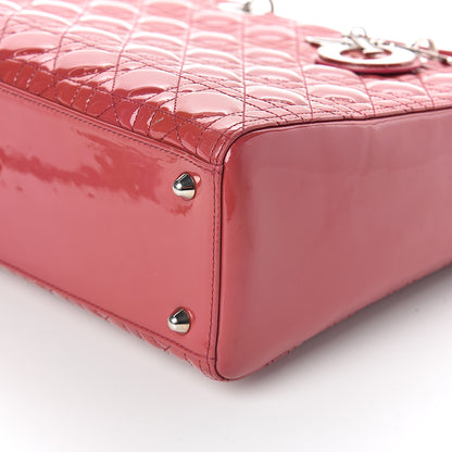 Christian Dior Patent Cannage Large Lady Dior Pink 9 of 9