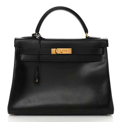 Hermes Box Kelly Retourne 32 Black 1 of 22