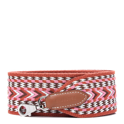 Hermes Toile Swift 50mm Sangle Allegro Shoulder Strap Rose Confetti White Gold 4 of 9