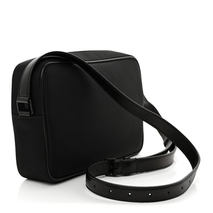 Saint Laurent Lambskin Nylon Small Camp Camera Bag Black 3 of 10