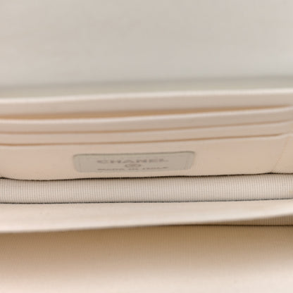 Chanel Lambskin Quilted Mini Pearl Wallet On Chain WOC White 5 of 10