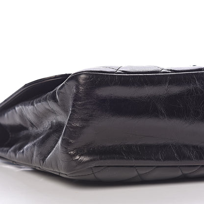 Chanel Glazed Calfskin Quilted Small CC Delivery Tote Black 9 of 10
