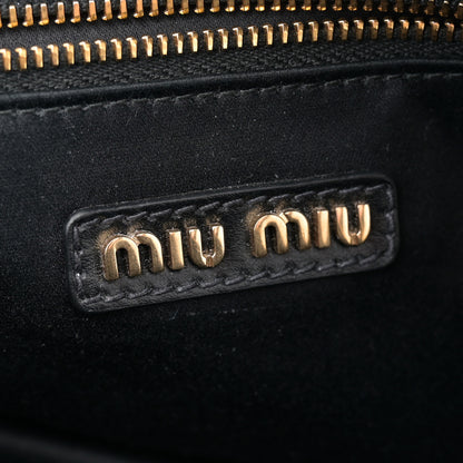 Miu Miu Soft Calf Small Top Handle Bag Black 6 of 12