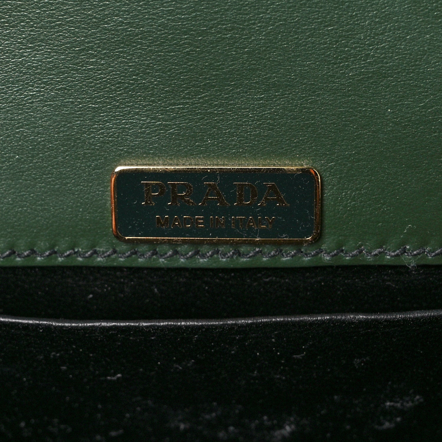 Prada City Calf Saffiano Cahier Bag Foresta Black 5 of 9