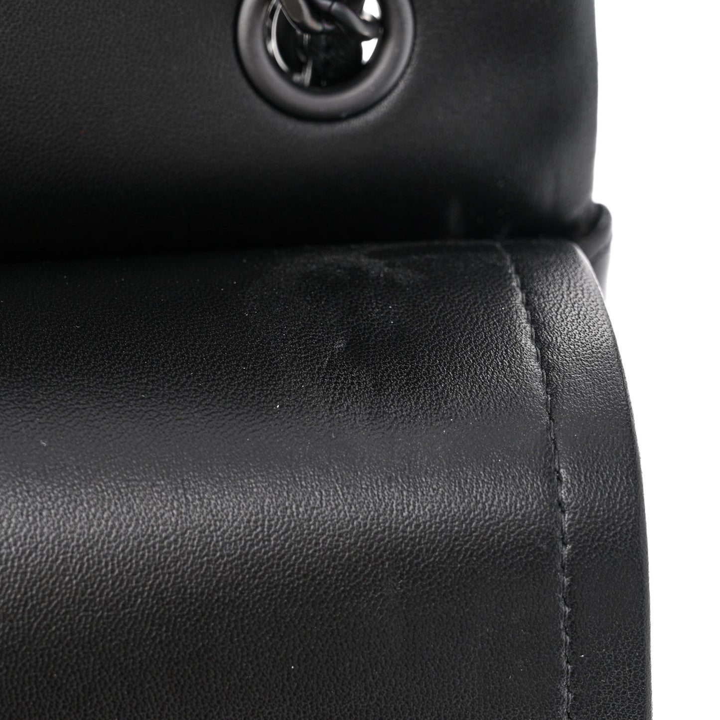 Lambskin Quilted Jumbo Double Flap So Black