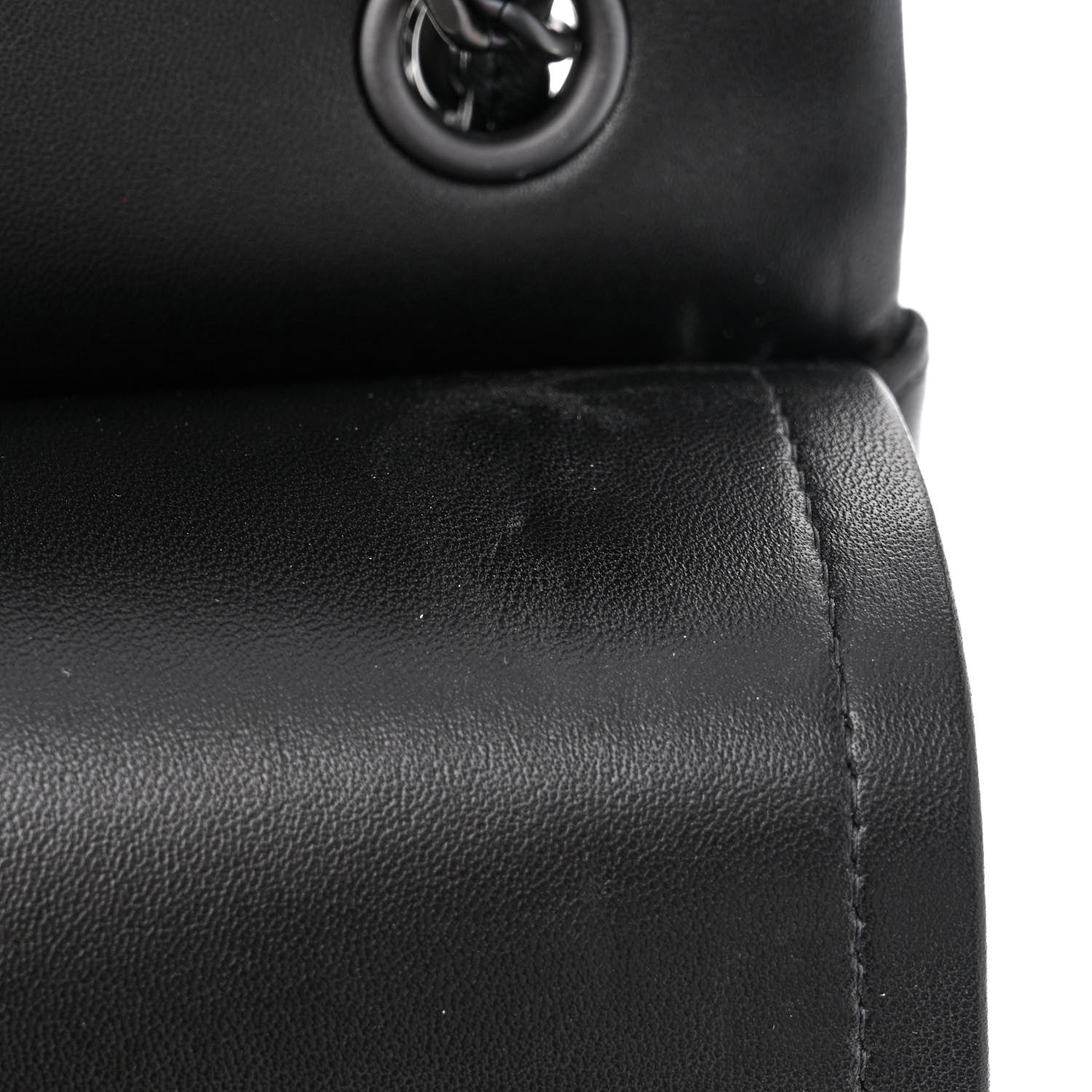 Chanel Lambskin Quilted Jumbo Double Flap So Black 15 of 15