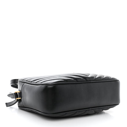Saint Laurent SAINT LAURENT Calfskin Matelasse Monogram Lou Camera Bag Black 4 of 11