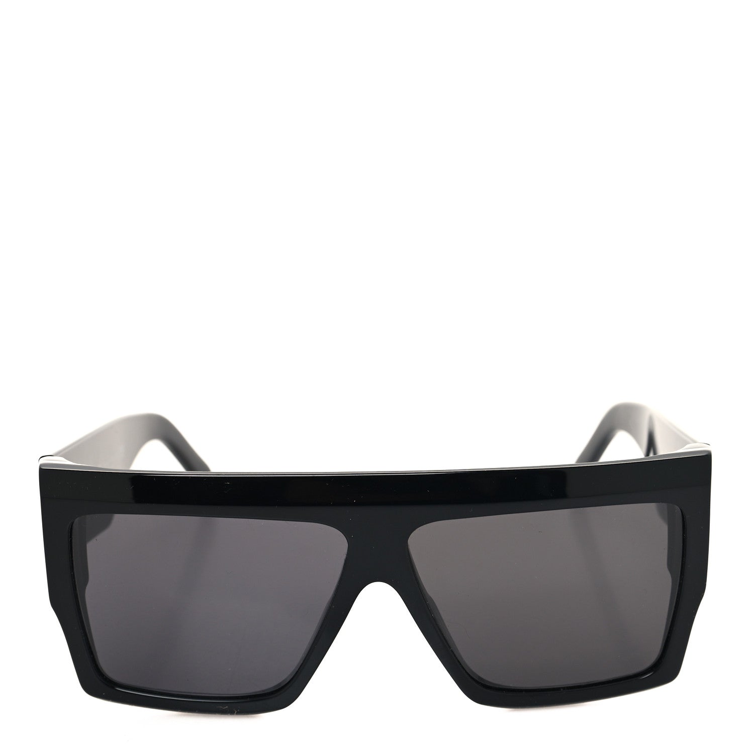 Celine Acetate Flat Top Rectangular Sunglasses CL400921 Black 2 of 7