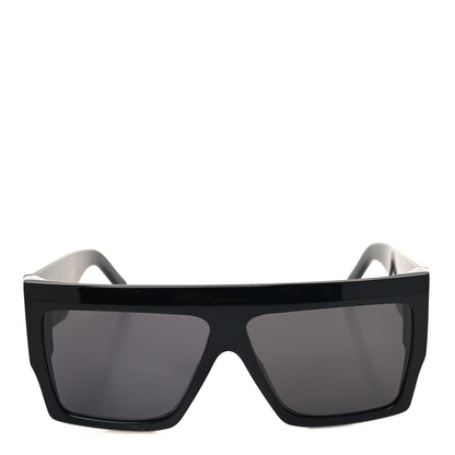 Celine Acetate Flat Top Rectangular Sunglasses CL400921 Black 2 of 7