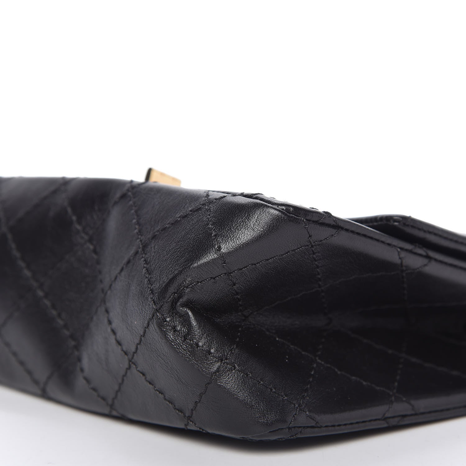Chanel Aged Calfskin Quilted 2.55 Reissue Mini Flap Black 7 of 11