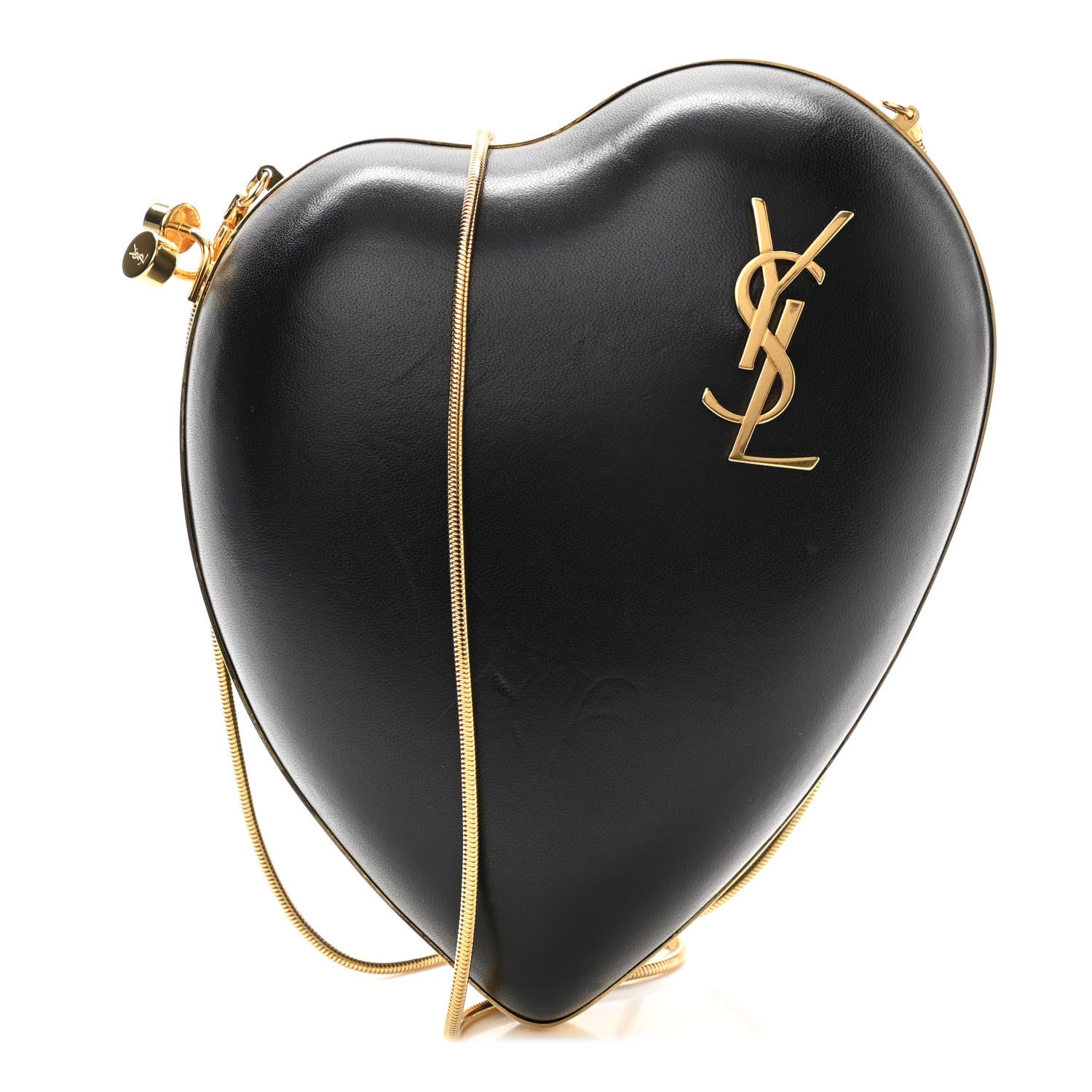 Saint Laurent Calfskin Monogram Love Box Bag Black 1 of 9