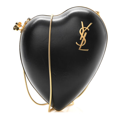 Saint Laurent Calfskin Monogram Love Box Bag Black 1 of 9