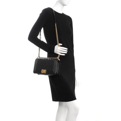 Chanel Caviar Quilted Medium Boy Flap Black 2 of 7