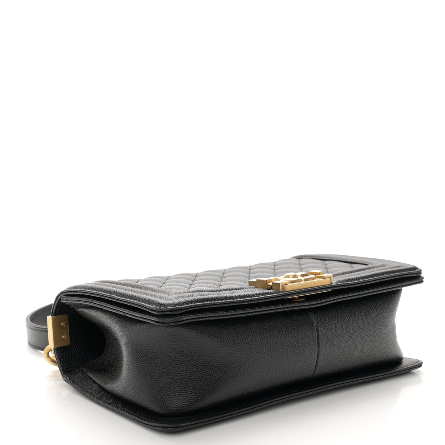 Caviar Quilted Medium Boy Flap Black