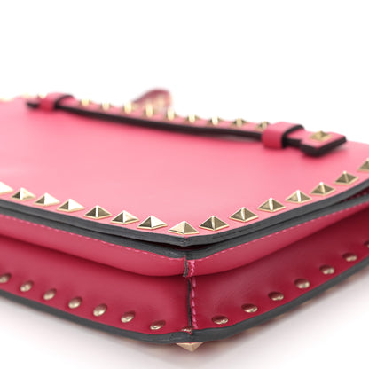 Valentino Garavani Nappa Rockstud Wristlet Clutch Fuxia 10 of 11