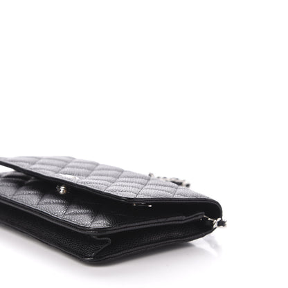 Chanel Caviar Quilted Wallet On Chain WOC Black 7 of 12