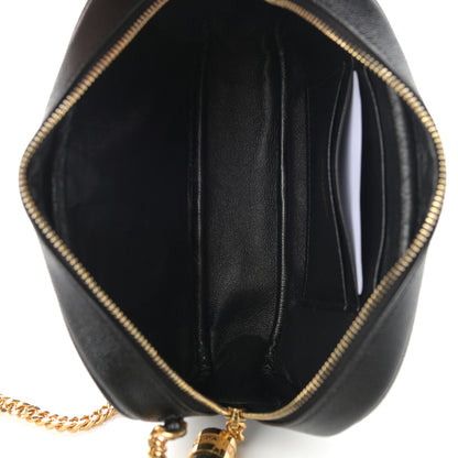 Saint Laurent Grain De Poudre Matelasse Monogram Mini Lou Camera Bag Black 5 of 11