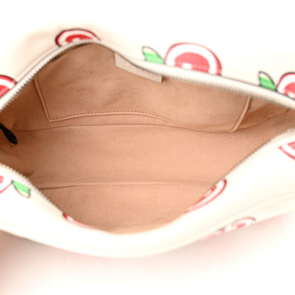 Gucci Calfskin Matelasse Diagonal GG Apple Small GG Marmont Chain Shoulder Bag Ivory 5 of 10