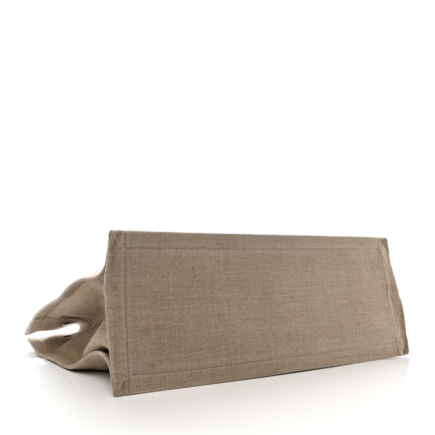 Linen Calfskin Rive Gauche Tote Optic White