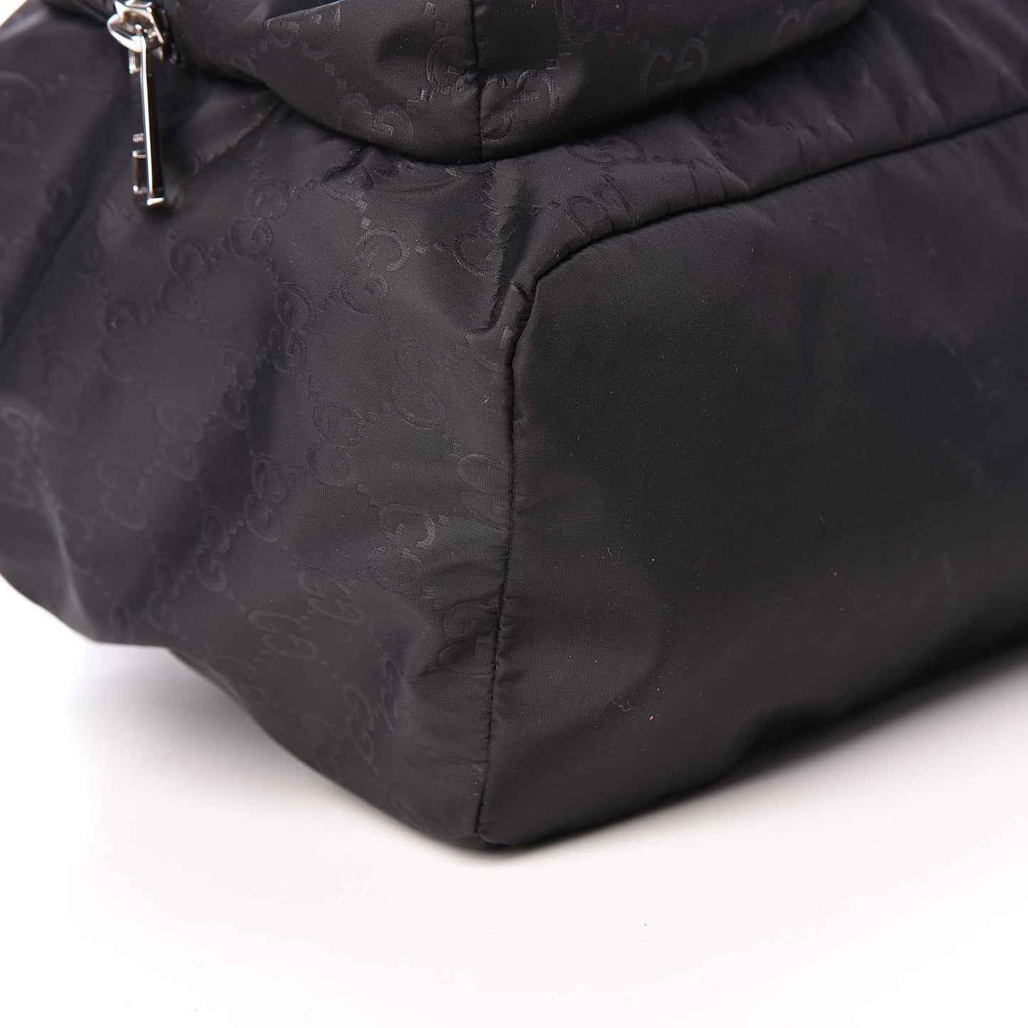 Nylon Monogram Small Single Buckle Backpack Black