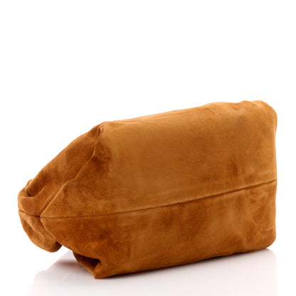 Khaite Suede Calfskin Beatrice Small Hobo Caramel 4 of 9