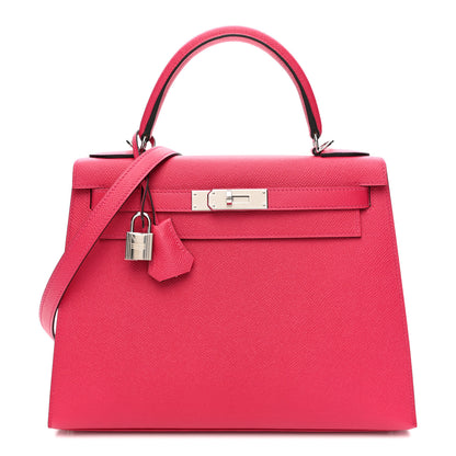 Hermes Epsom Verso Kelly Sellier 28 Framboise Prune 1 of 13