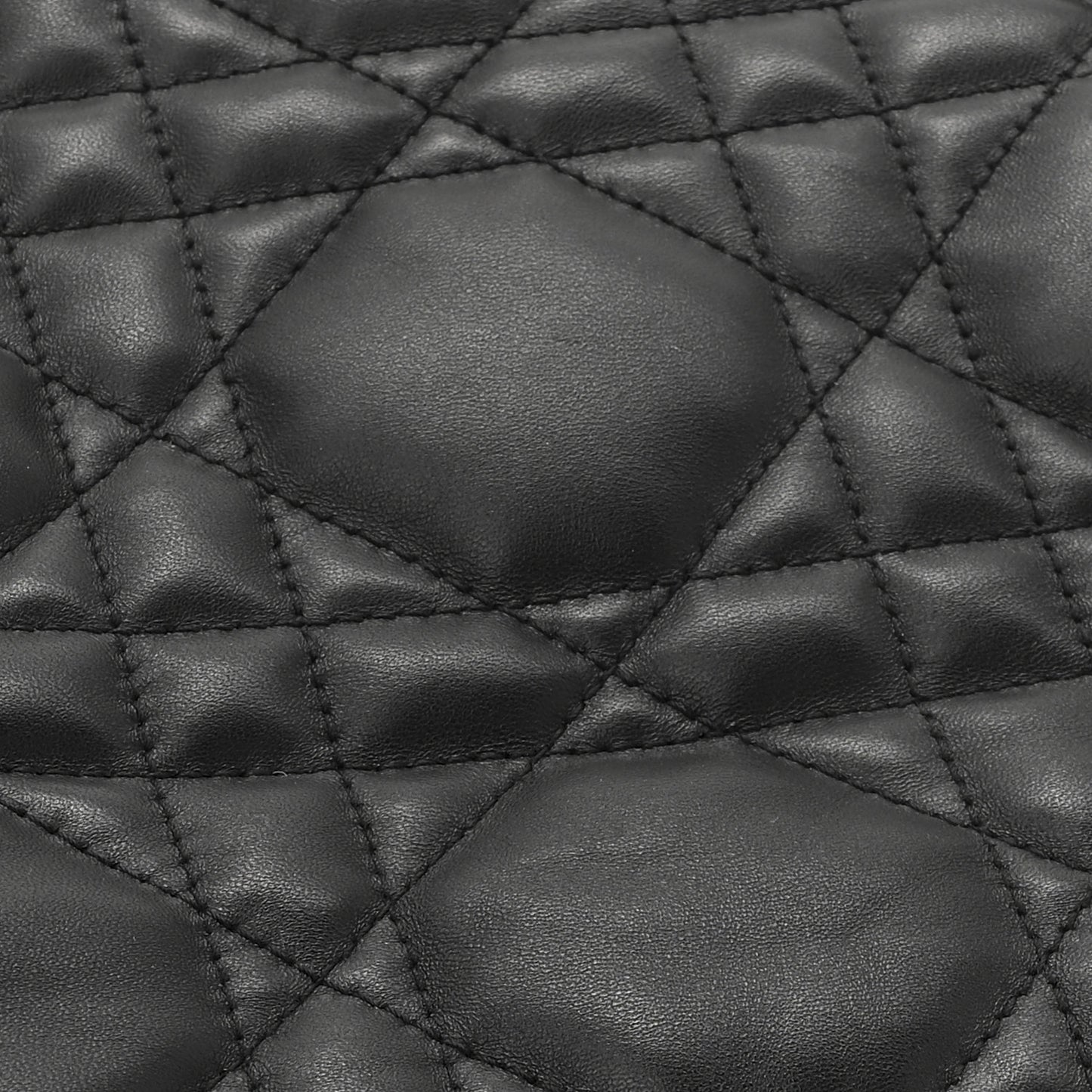 Lambskin Cannage Medium Dior Vibe Hobo Bag Black