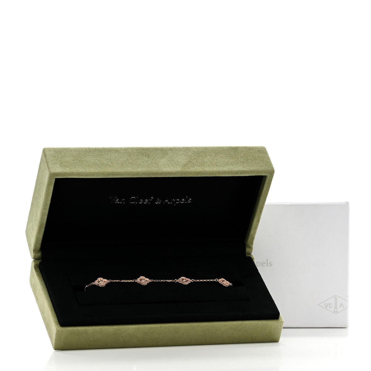 Van Cleef & Arpels 18K Rose Gold 6 Motifs Sweet Alhambra Bracelet 5 of 5
