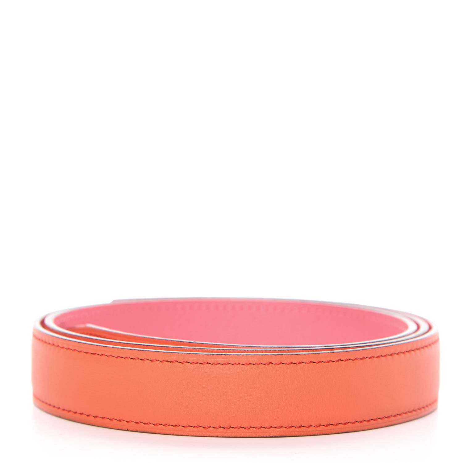Hermes Swift Epsom 24mm Belt Strap 90 Orange Poppy Rose Azalee 2 of 5
