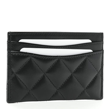 Chanel Lambskin Quilted Card Holder So Black 3 of 9