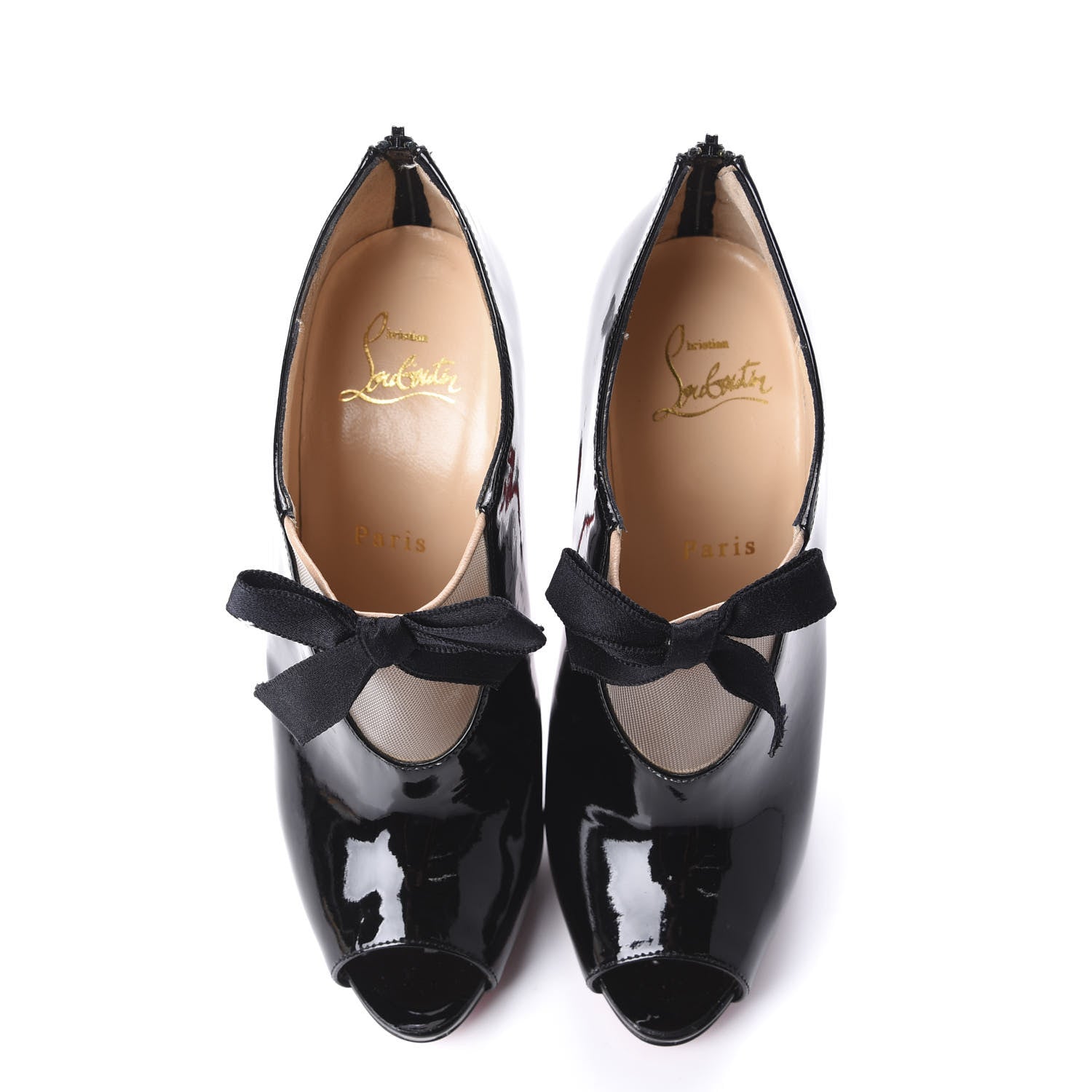 Christian Louboutin Patent Estanodo 120 Pumps 37 Black 5 of 9