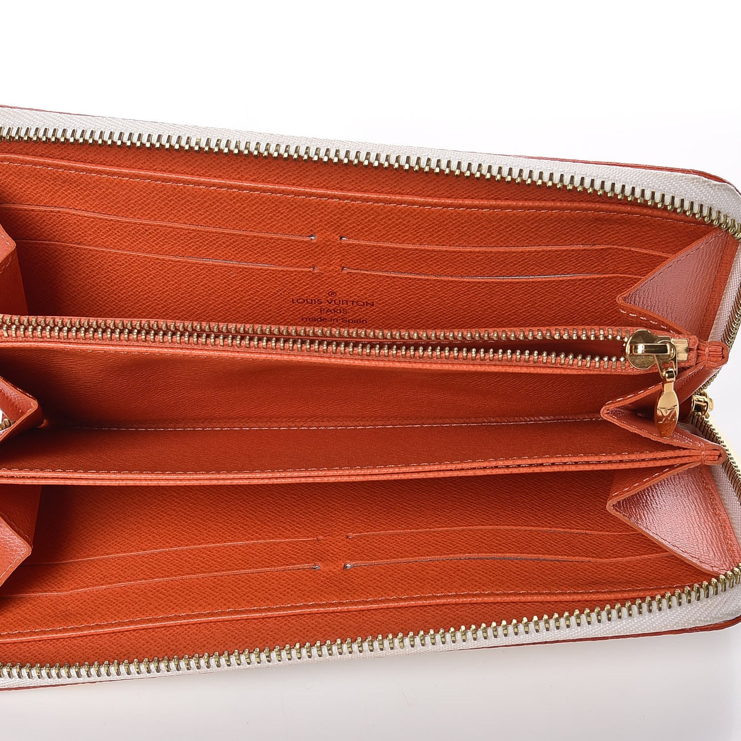Monogram Multicolor Zippy Wallet White Orange