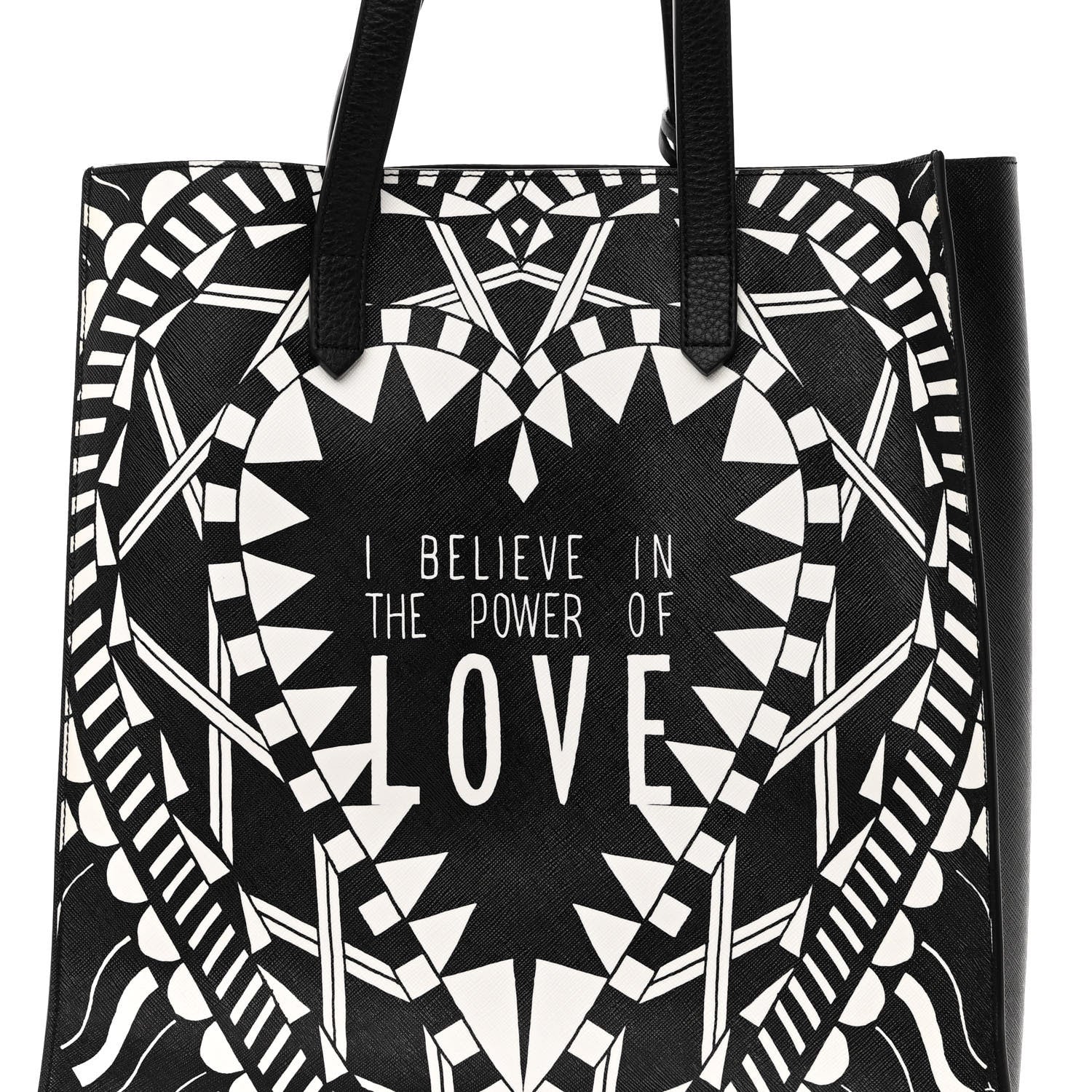 Givenchy Calfskin Power of Love Print Tote Black 7 of 9