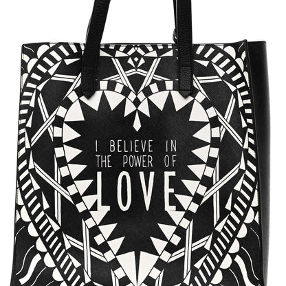 Givenchy Calfskin Power of Love Print Tote Black 7 of 9