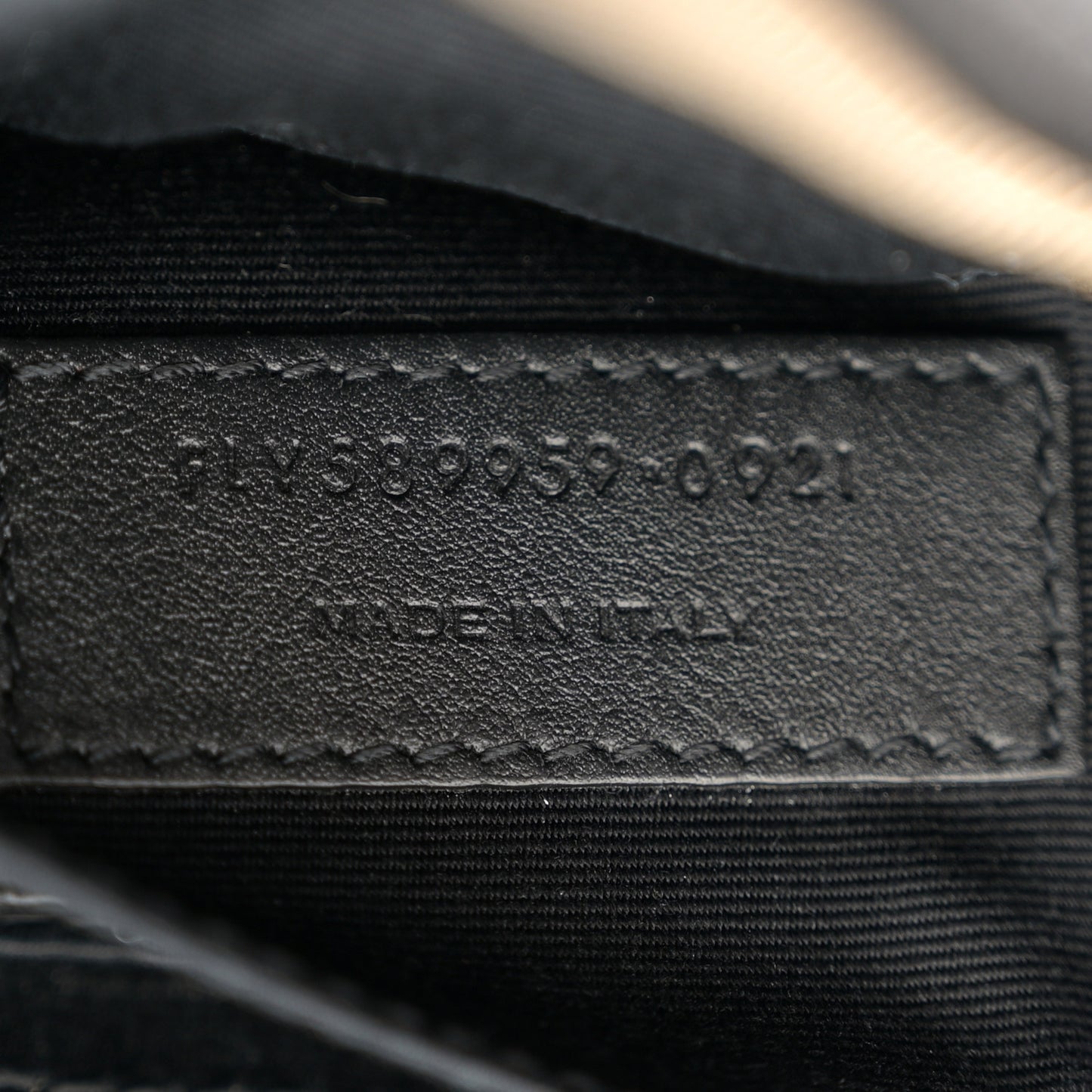 Grain De Poudre Monogram Belt Bag Black