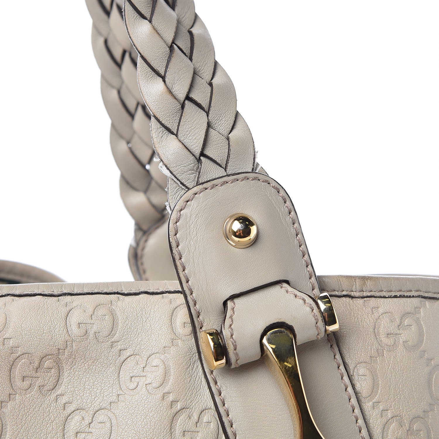 Gucci Guccissima Small Pelham Shoulder Bag Off White 10 of 15