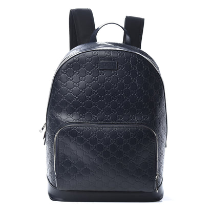 Gucci Guccissima Signature Day Backpack Blue 1 of 15