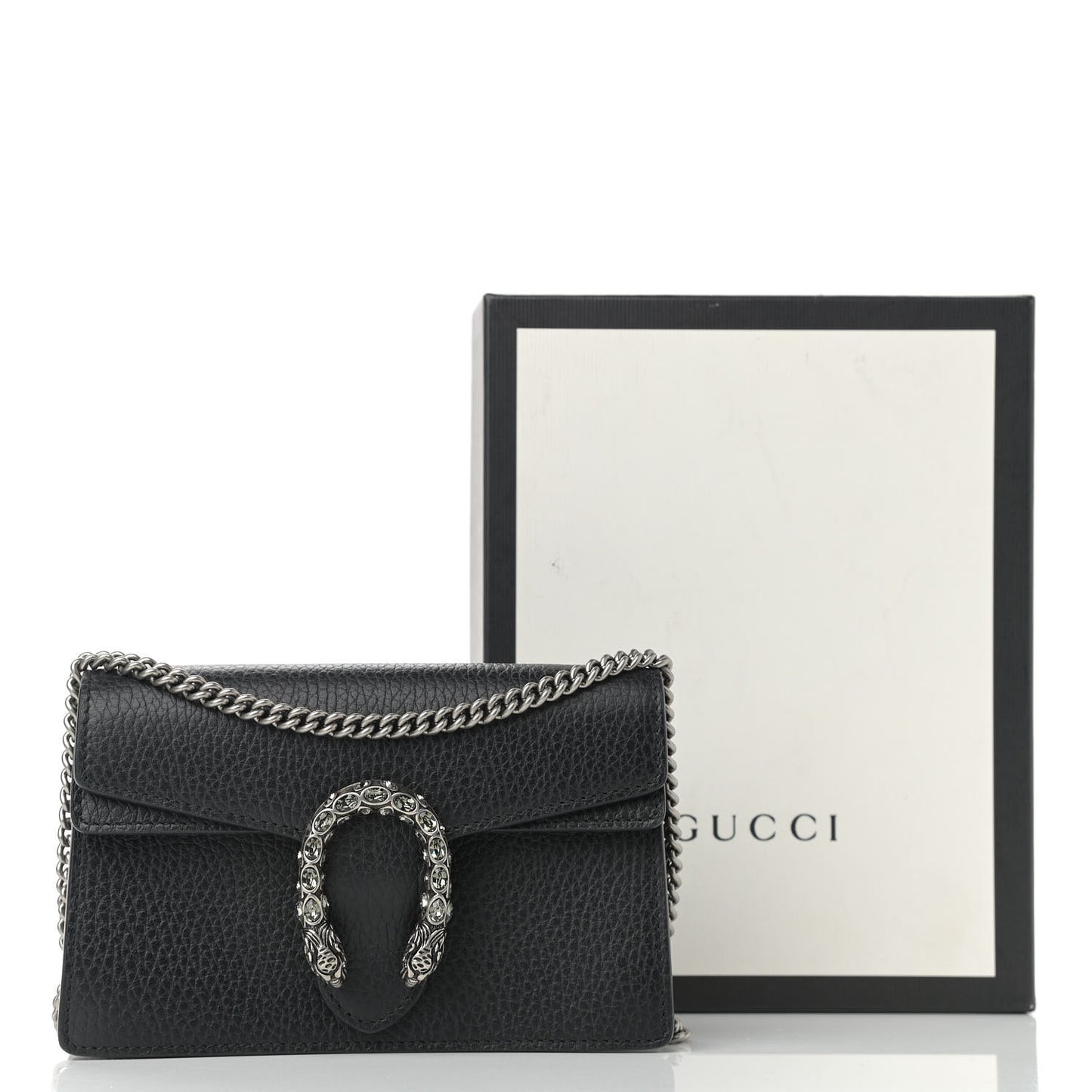 Calfskin Super Mini Dionysus Shoulder Bag Black