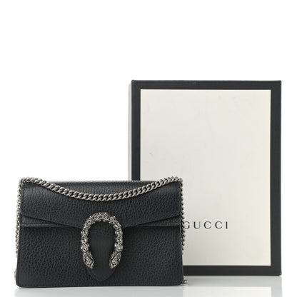 Gucci Calfskin Super Mini Dionysus Shoulder Bag Black 12 of 12
