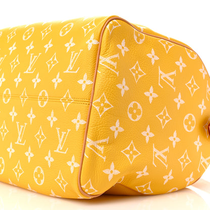 Louis Vuitton Calfskin Monogram Speedy P9 Bandouliere 40 Jaune Mat 10 of 12