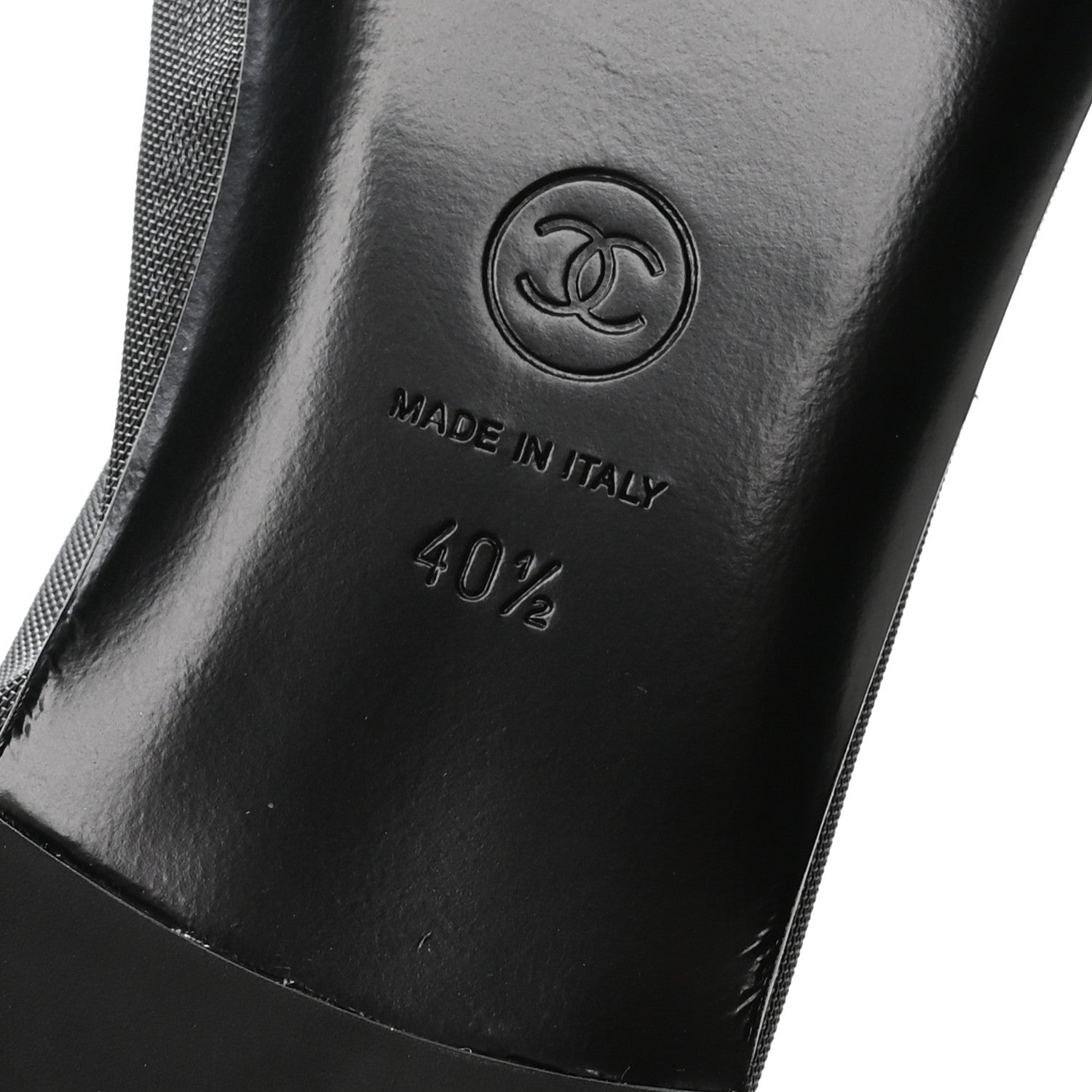 Chanel Mesh CC Ballerina Flats 40.5 Black 7 of 8