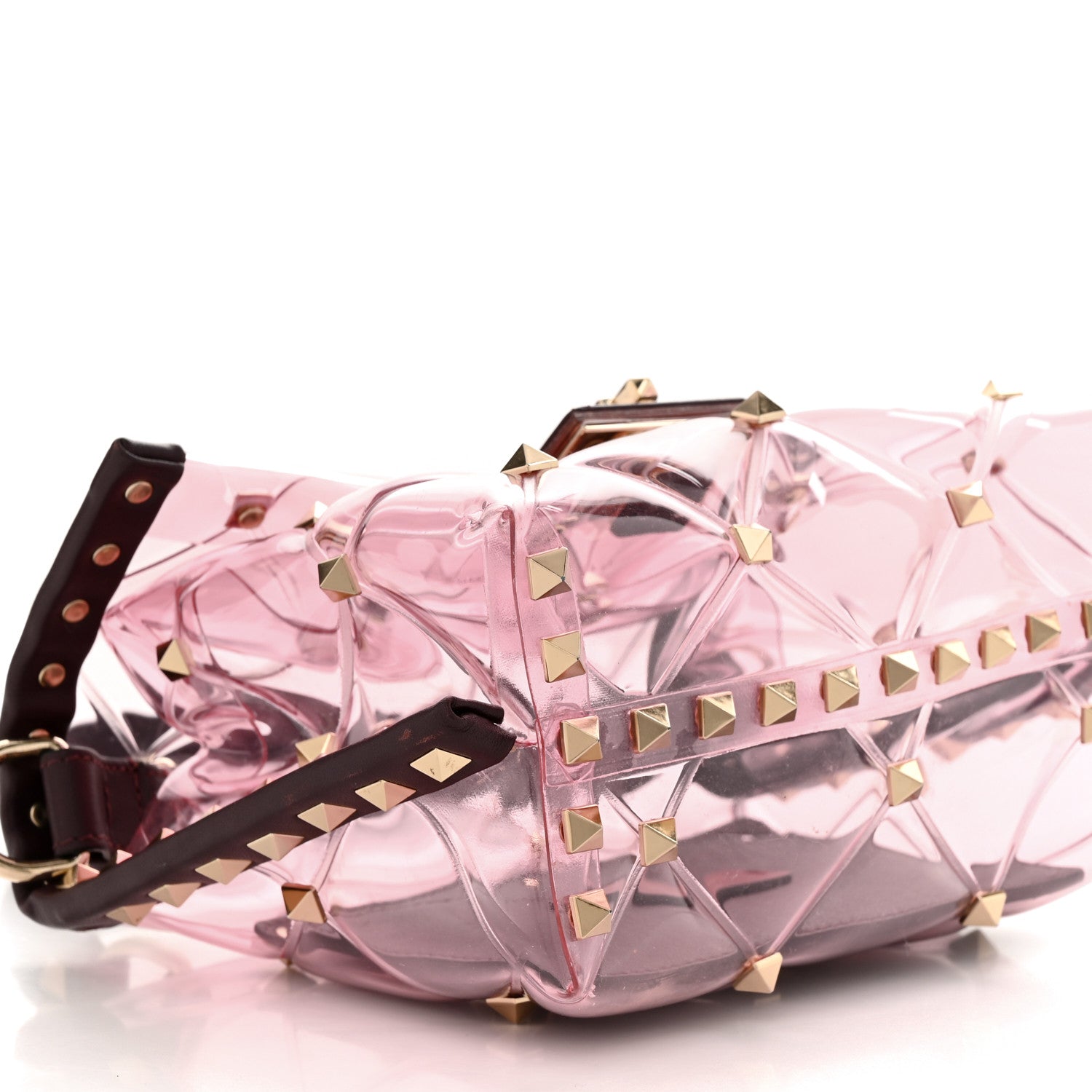 Valentino Garavani PVC Mini Candystud Top Handle Bag Rubin 8 of 14