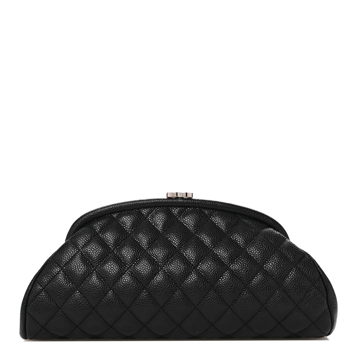 Caviar Quilted Timeless Clutch Black