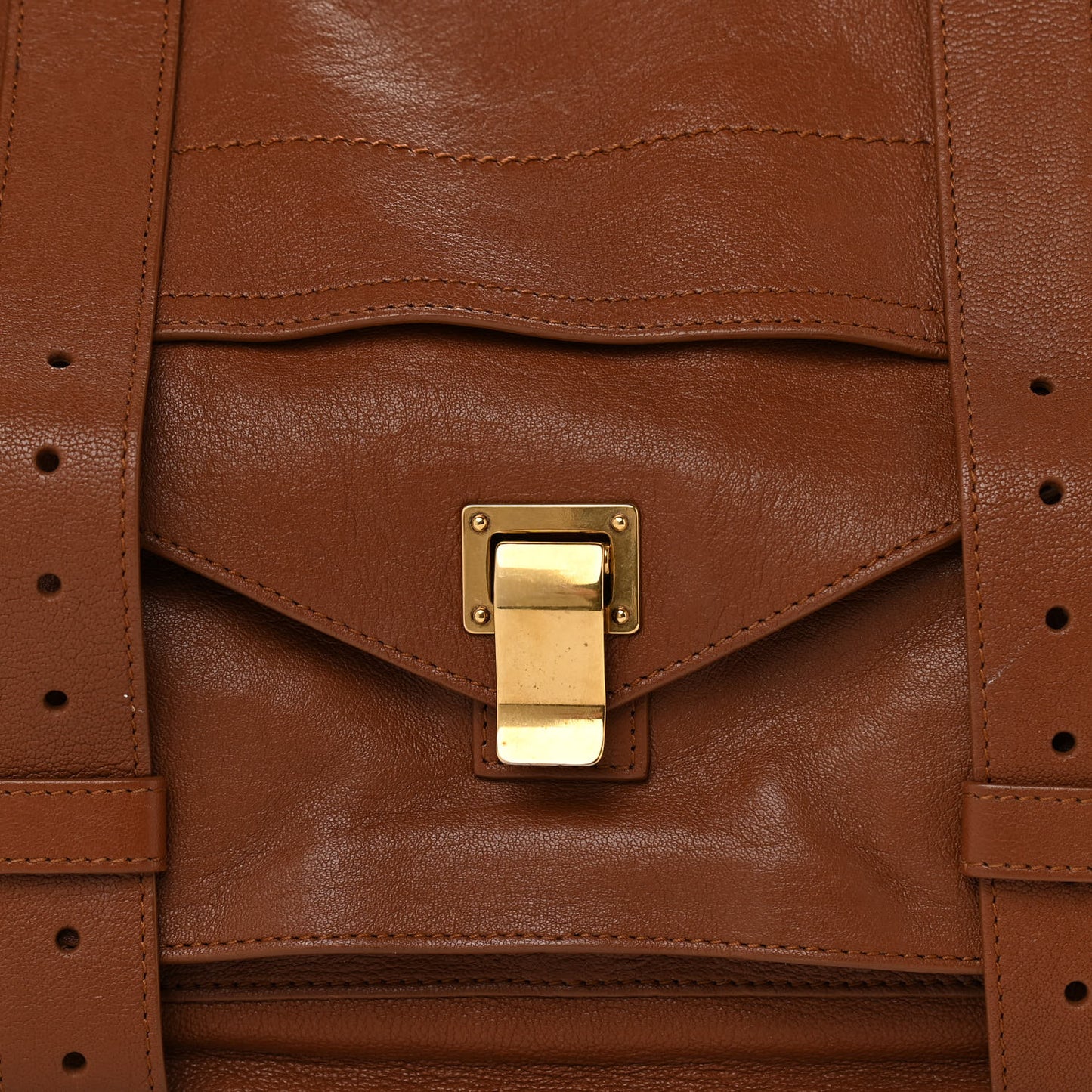 Lambskin Medium PS1 Satchel Saddle