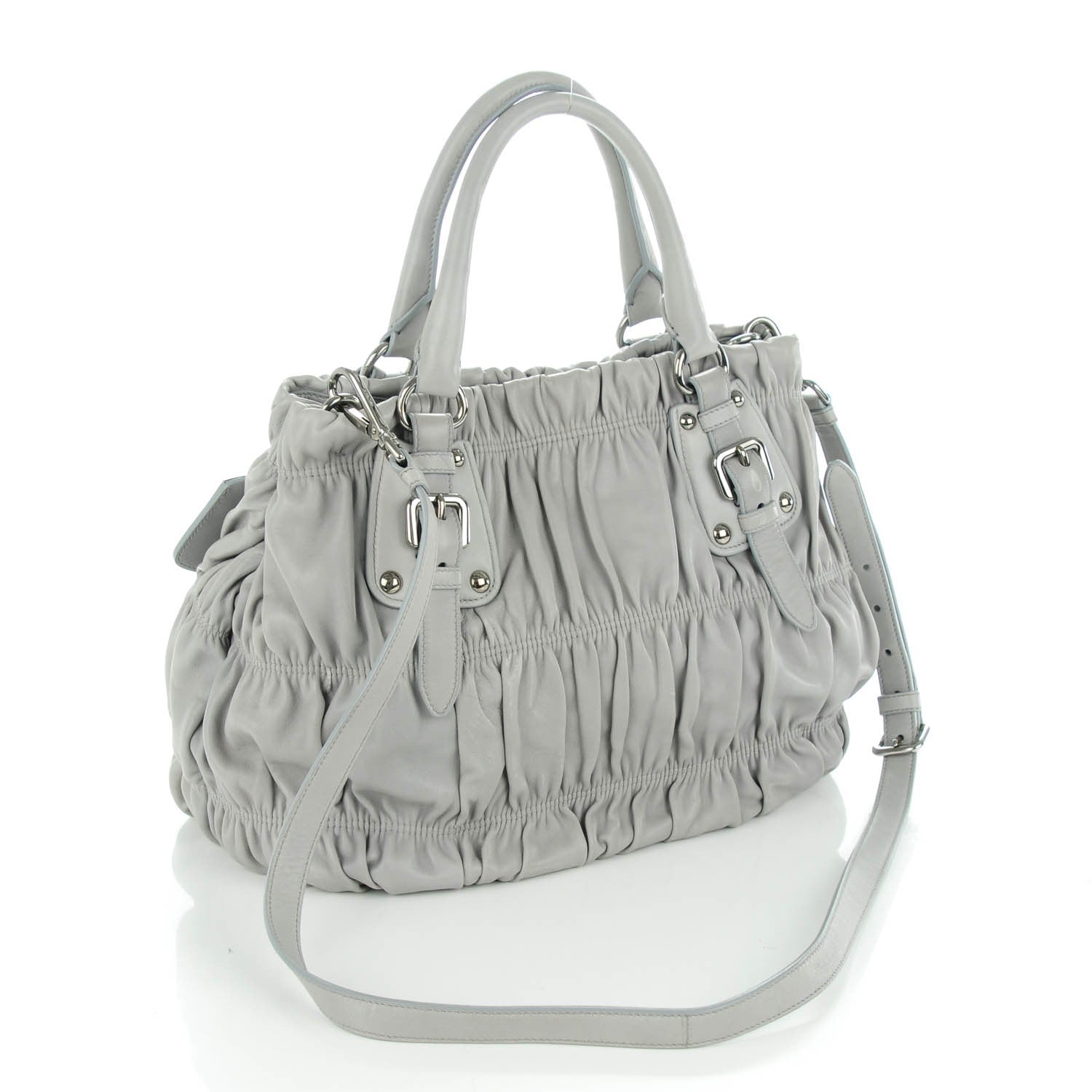 Prada Nappa Gaufre Tote Nube 3 of 8
