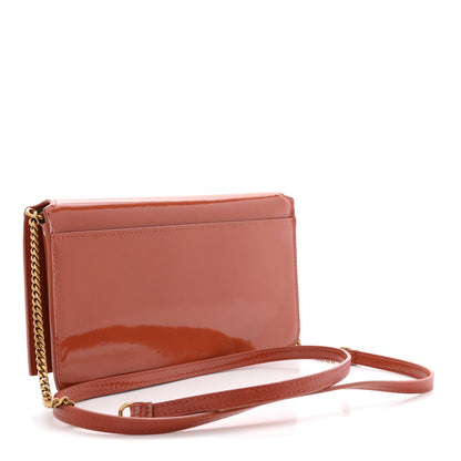 Saint Laurent Vernice Diamond Calfskin Monogram Phone Holder Crossbody Mild Rose 3 of 11