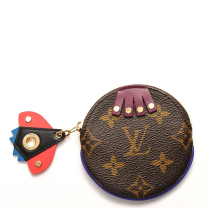 Louis Vuitton Monogram Totem Round Coin Purse Magenta 1 of 5