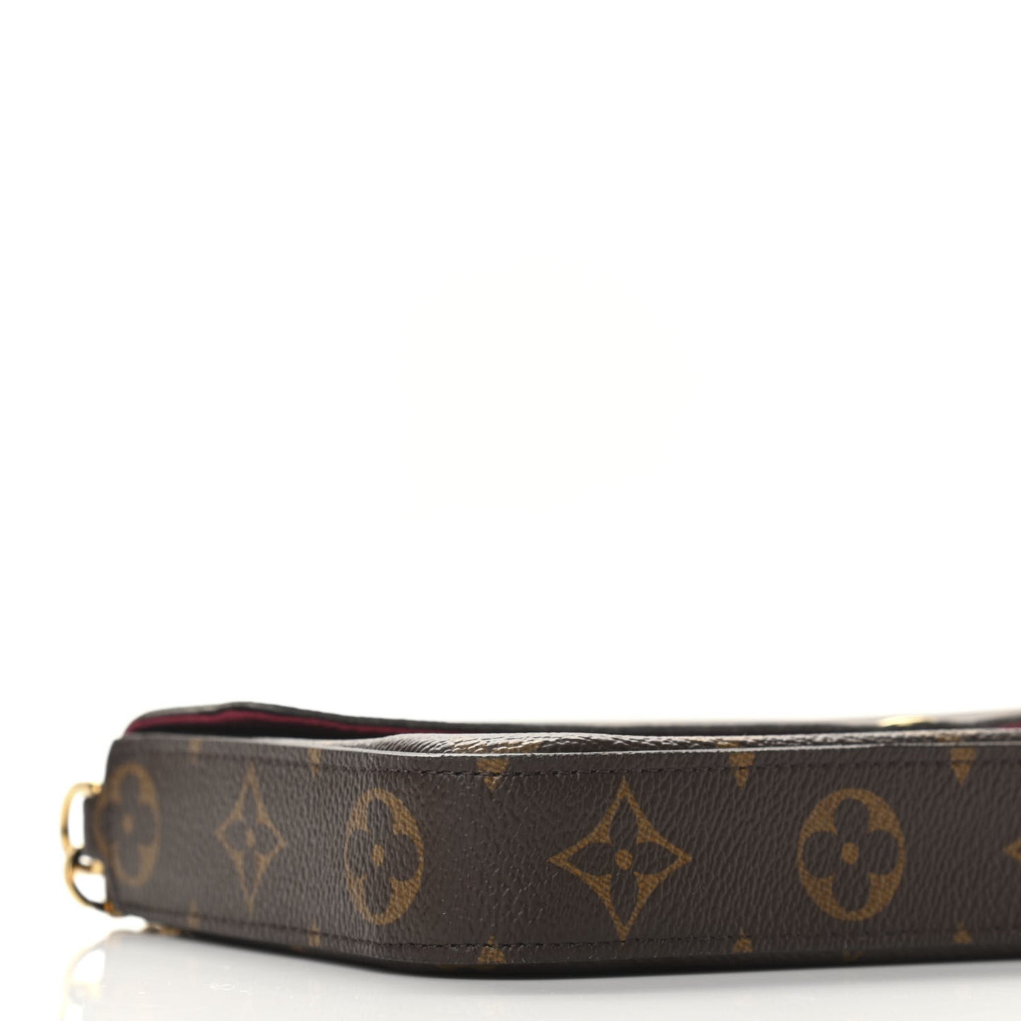 Monogram Pochette Felicie Chain Wallet Fuchsia